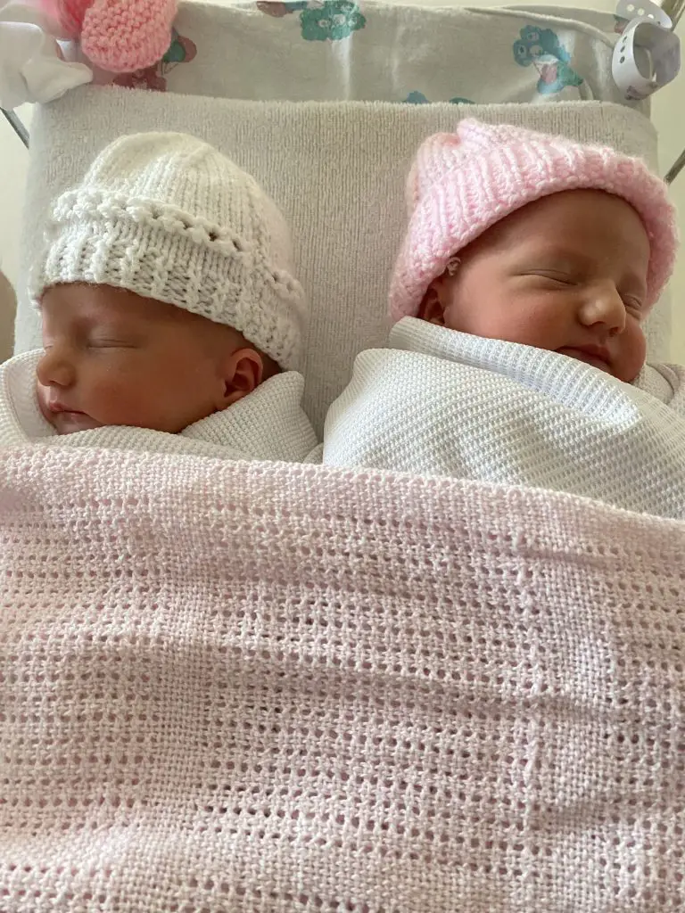 Holly Firth's identical twins.
