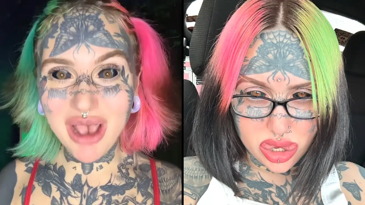 Orylan, who has spent nearly $70,000 transforming her appearance through extensive body modifications, has shared shocking before photos.