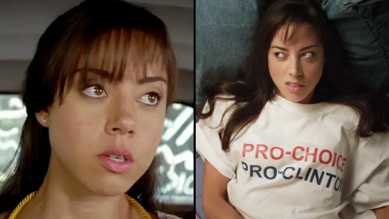 Aubrey Plaza has spoken out about the 'nightmare' of filming a movie with real-life bedroom scenes.
