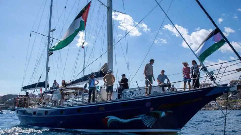 Activists on the Madleen.