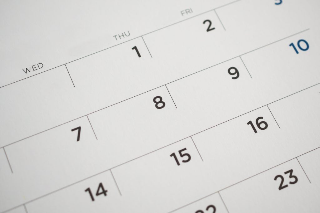 Month calendar