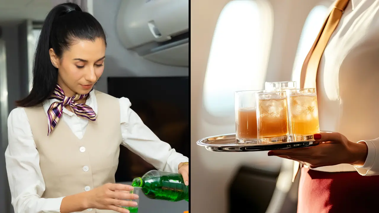 Cabin crew have revealed the two popular drinks you should never order on a flight. Find out what they are here...