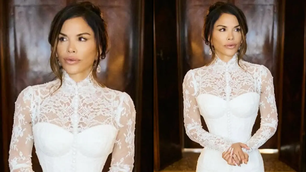 People have noticed an uncomfortable detail in Lauren Sanchez's bridal photos. Find out what they had to say here...