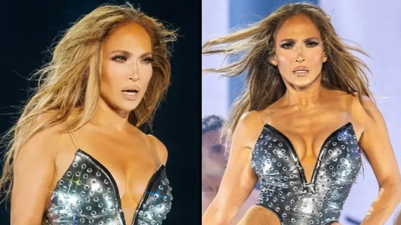 Jennifer Lopez sparked controversy with a very risqué look while performing on stage.