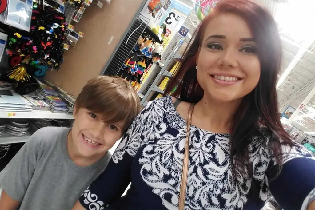 Whitney Purvis and son.
