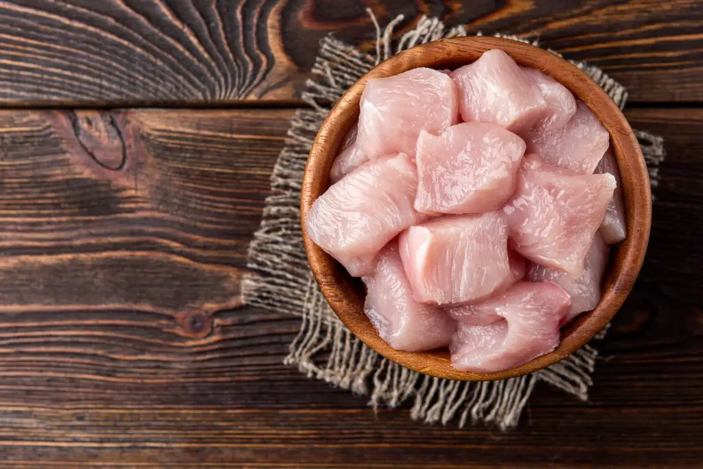 Raw chicken