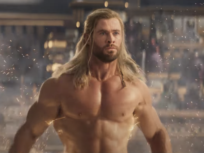 Chris Hemsworth as Thor.