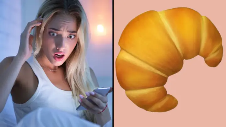 Shocked Woman Croissant Emoji
