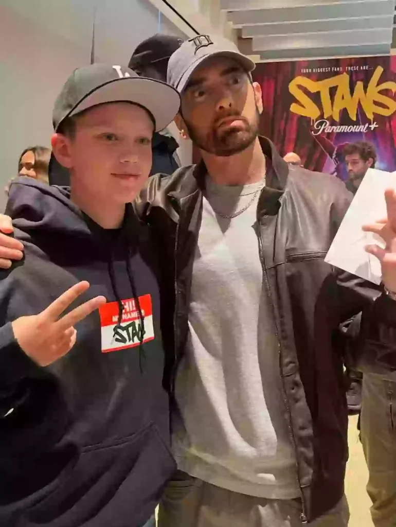 Devon Sawa's son and Eminem