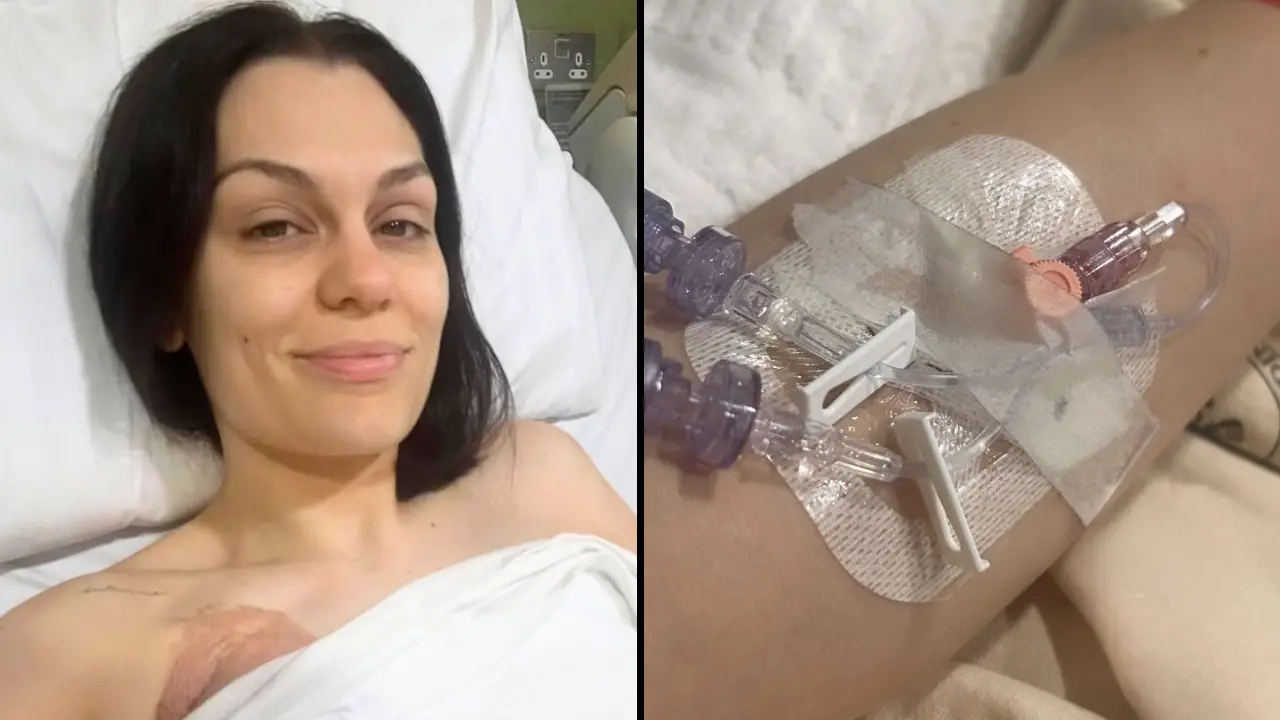 Singer Jessie J was rushed to hospital just six weeks after having surgery for breast cancer, as she shared a candid update with fans.