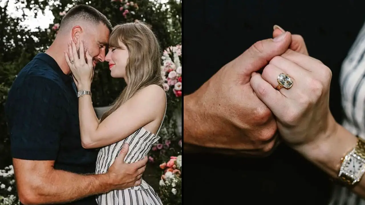 Travis Kelce And Taylor Swift Engagement Post