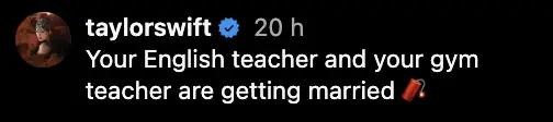 Taylor Swift uses dynamite emoji.