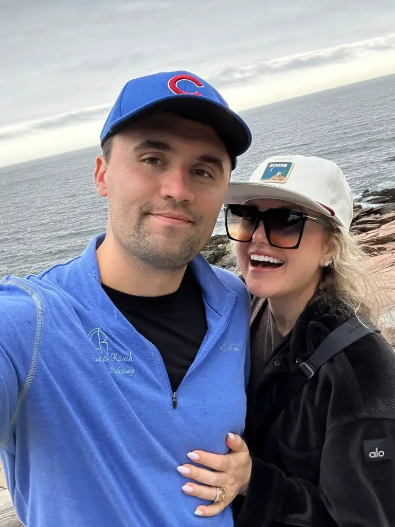 Charlie Kirk and wife. 