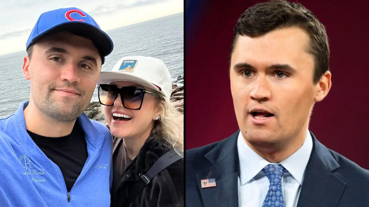 Charlie Kirk's widow, Erika, has shared what she describes to be one of the last photographs taken of her husband.