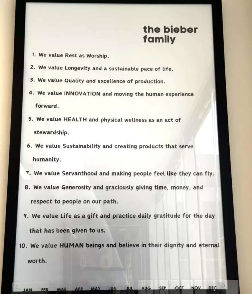 Justin Bieber's family 'rules.'