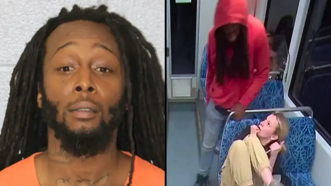 Man In Mugshot And Train Attack