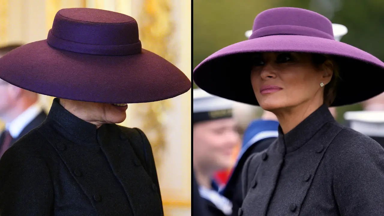 The real reason Melania Trump wore a big hat to greet the Royal Family has been revealed, as she arrived with the President for their state visit.