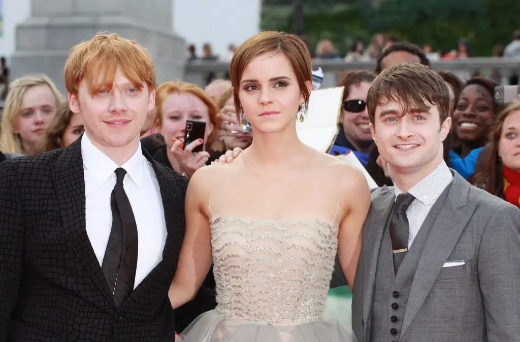 Rupert Grint, Emma Watson, and Daniel Radcliffe