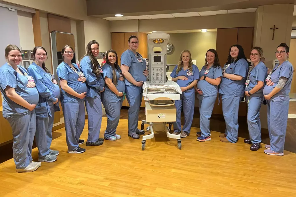 Pregnant nurses 