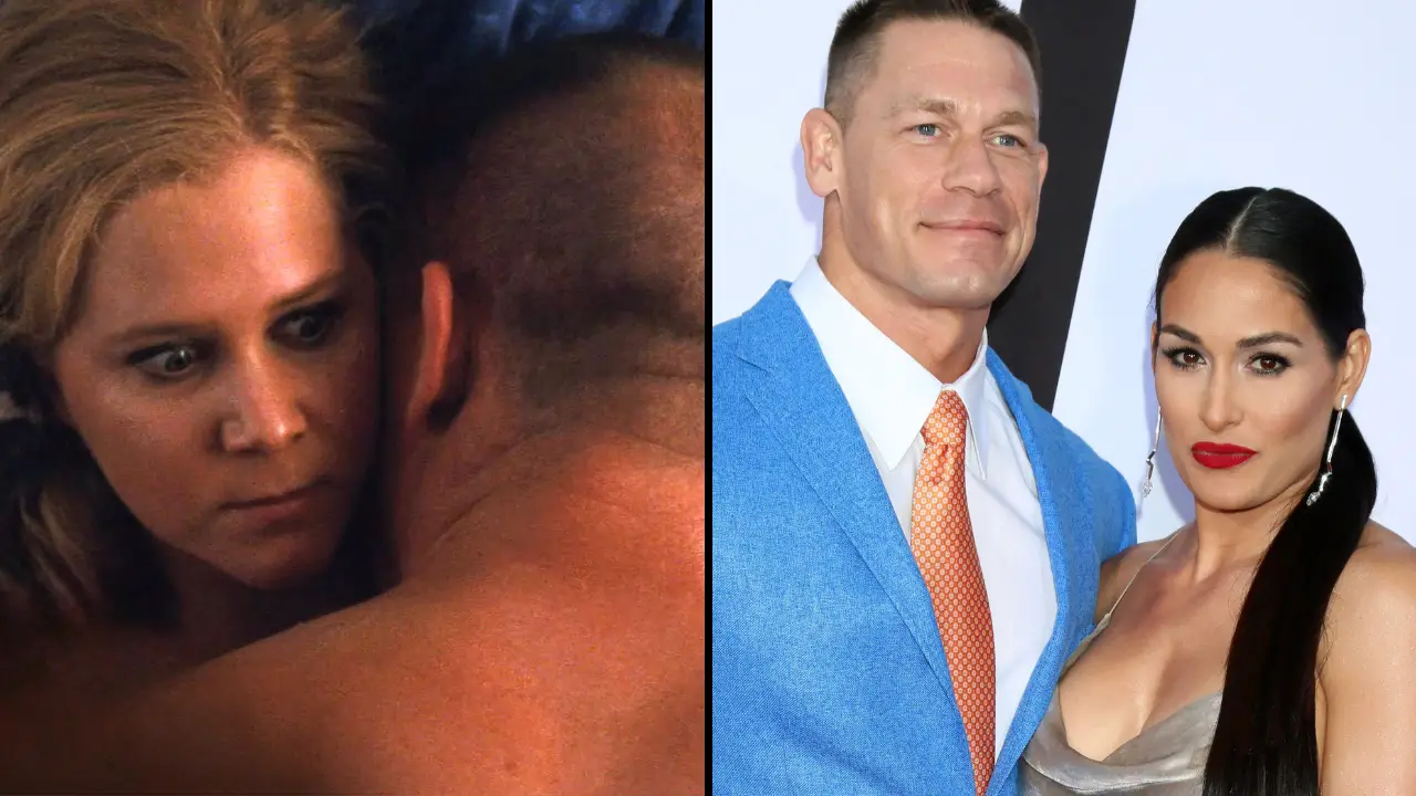John Cena has explained why he didn't tell his fiancée about the Amy Schumer bedroom scene where he was 'inside her.'