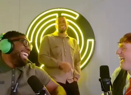 Micah Richards was in hysterics after hearing what Angry Ginge's name was.