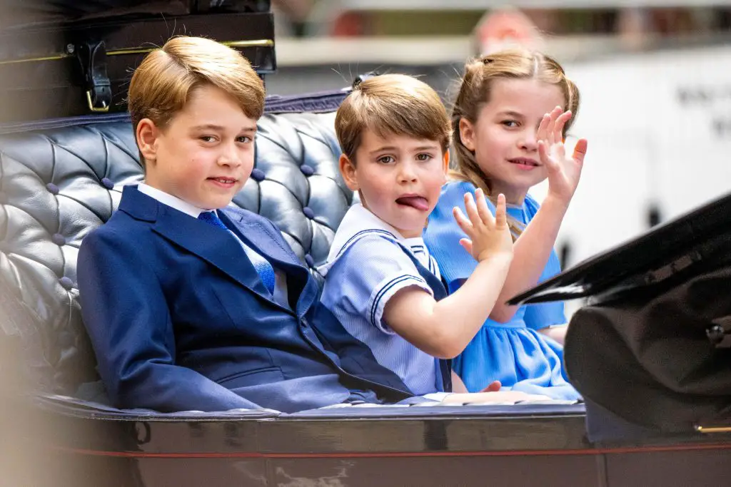 Prince George, Prince Louis, and Princess Charlotte