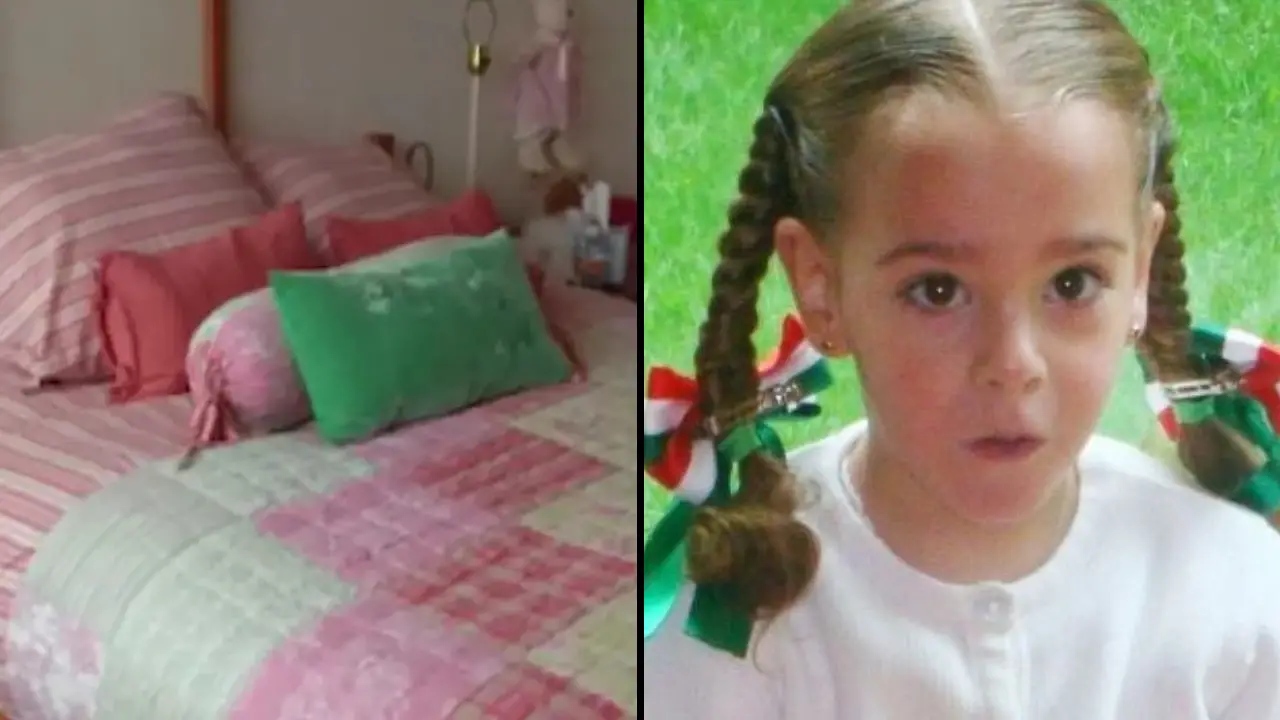 The mom of a little girl who was found trapped in her own bed after a nine-day search gave a home interview, unaware that her daughter's body was in the bedroom.