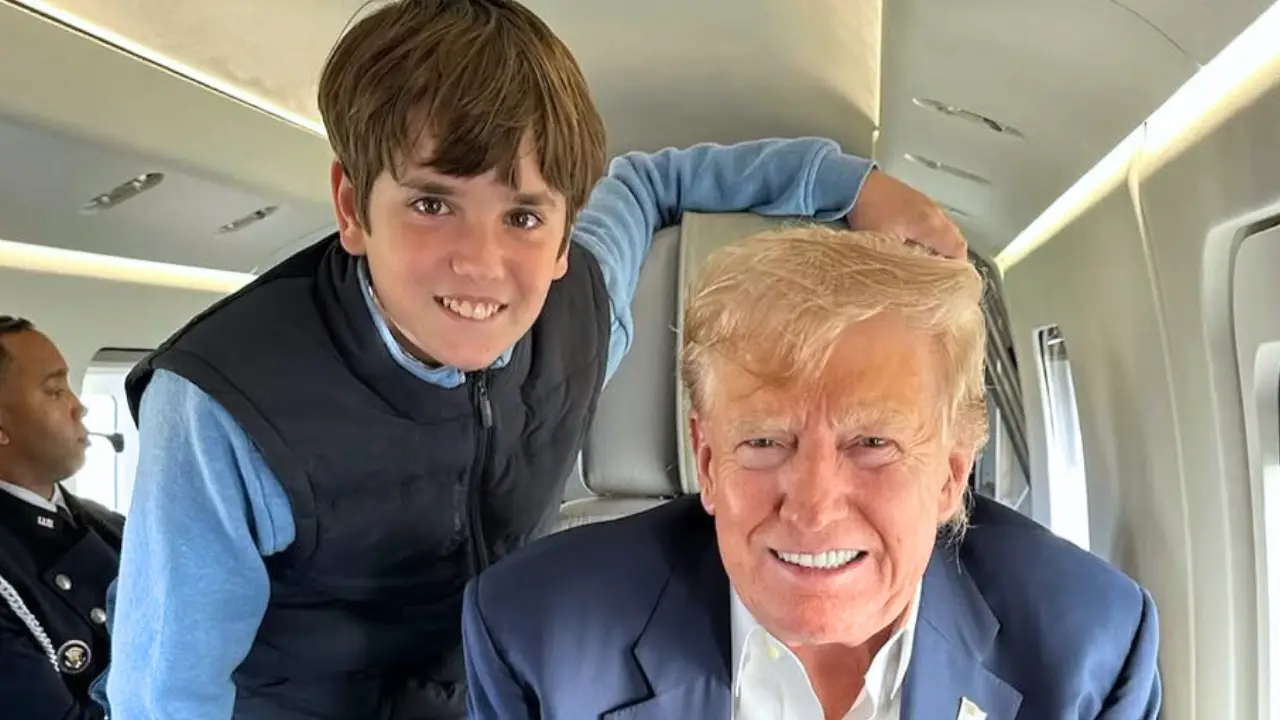 A photo of President Donald Trump's grandson, posted on Instagram for his 13th birthday, has sparked outrage.