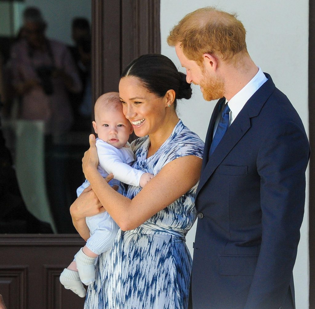 Prince Harry and Meghan Markle with their son Archie