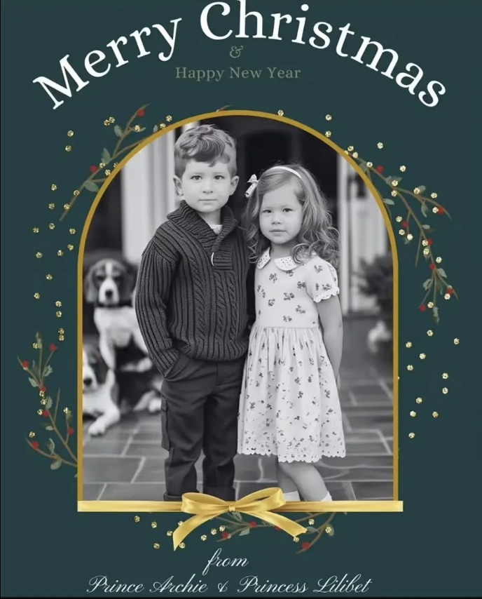 Edited 'image' of Archie and Lilibet