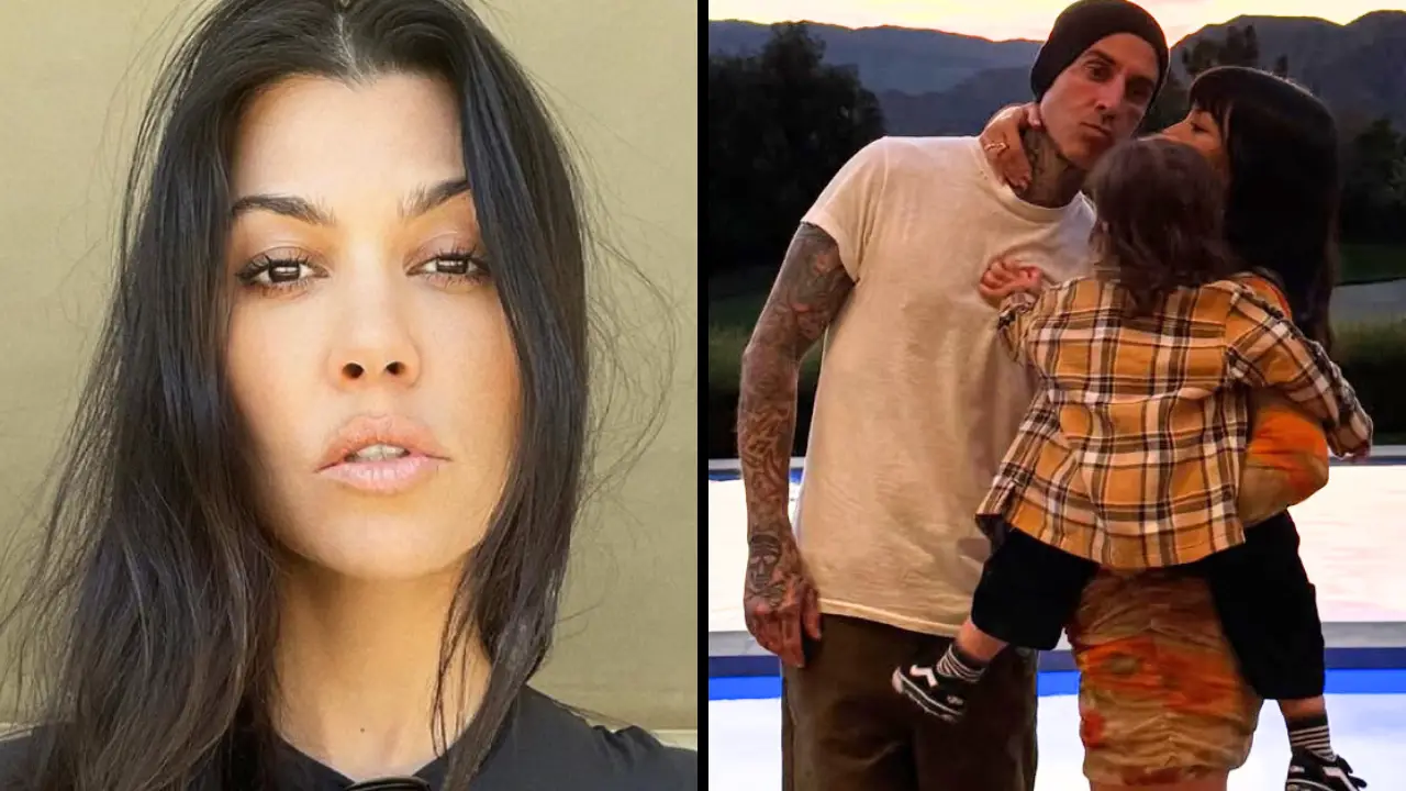 A 'disgusting' picture of Kourtney Kardashian and her family has sparked outrage online.