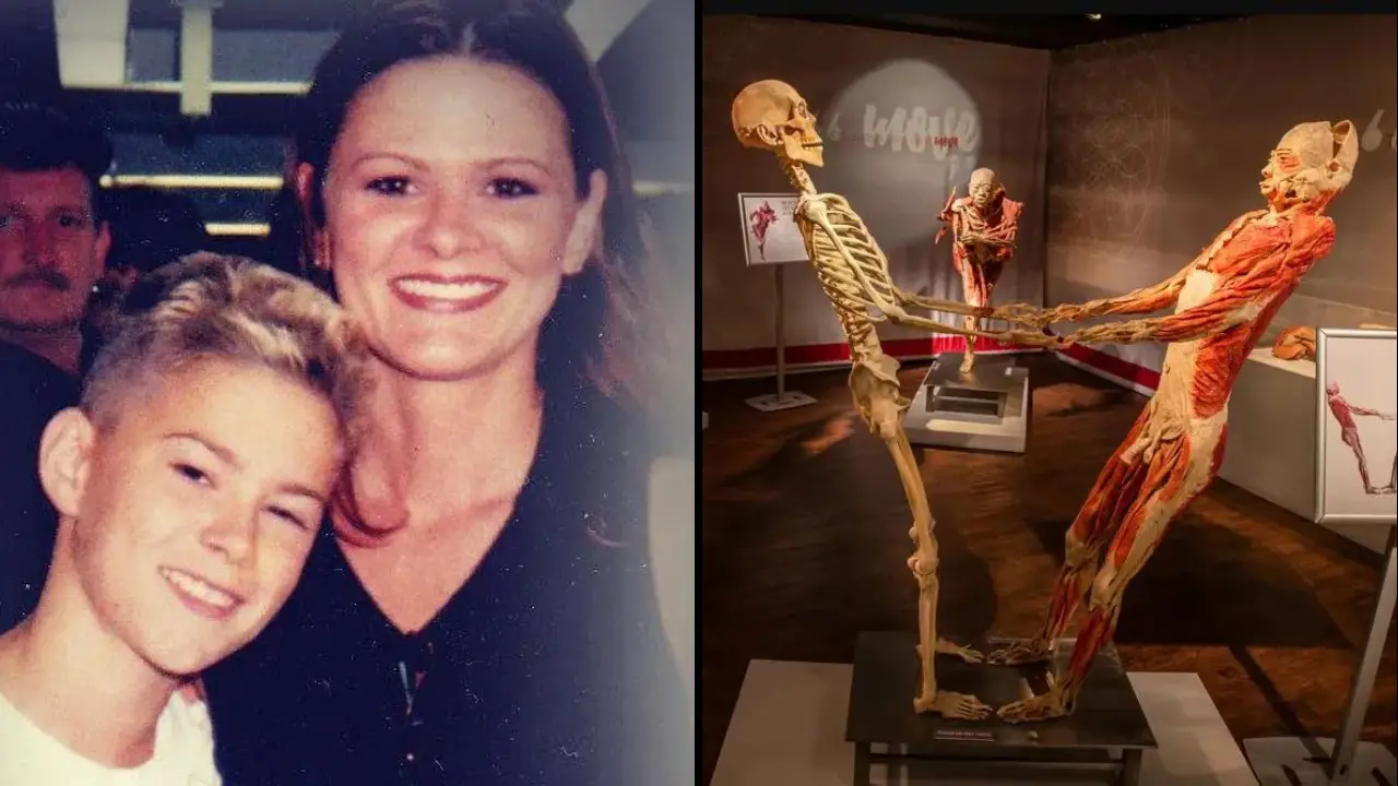 A mom who believes a museum displayed her son's dead body in an exhibit has shared her chilling theory on what happened.