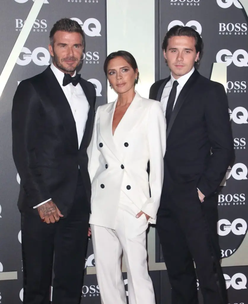David, Victoria, and Brooklyn
