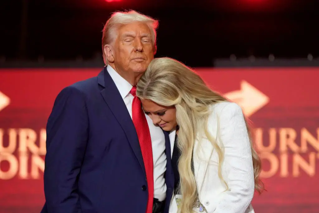 Erika Kirk and Donald Trump