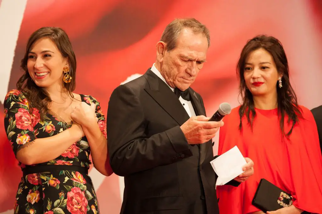 Tommy Lee Jones and daughter, Victoria.