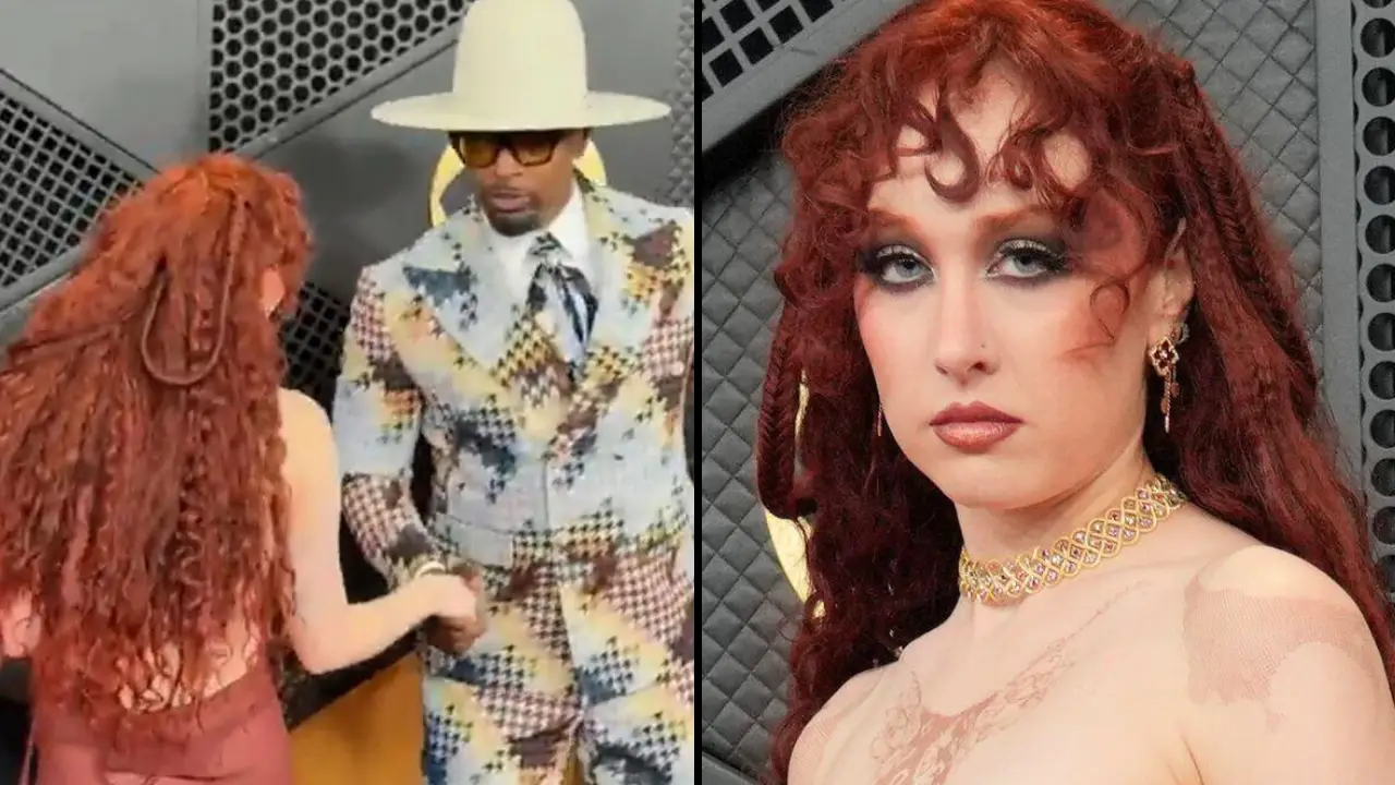 Jamie Foxx's 'creepy' comment to Chappell Roan on the Grammys red carpet has caused controversy online.