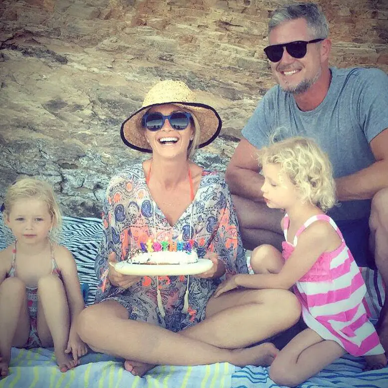 Eric Dane with family