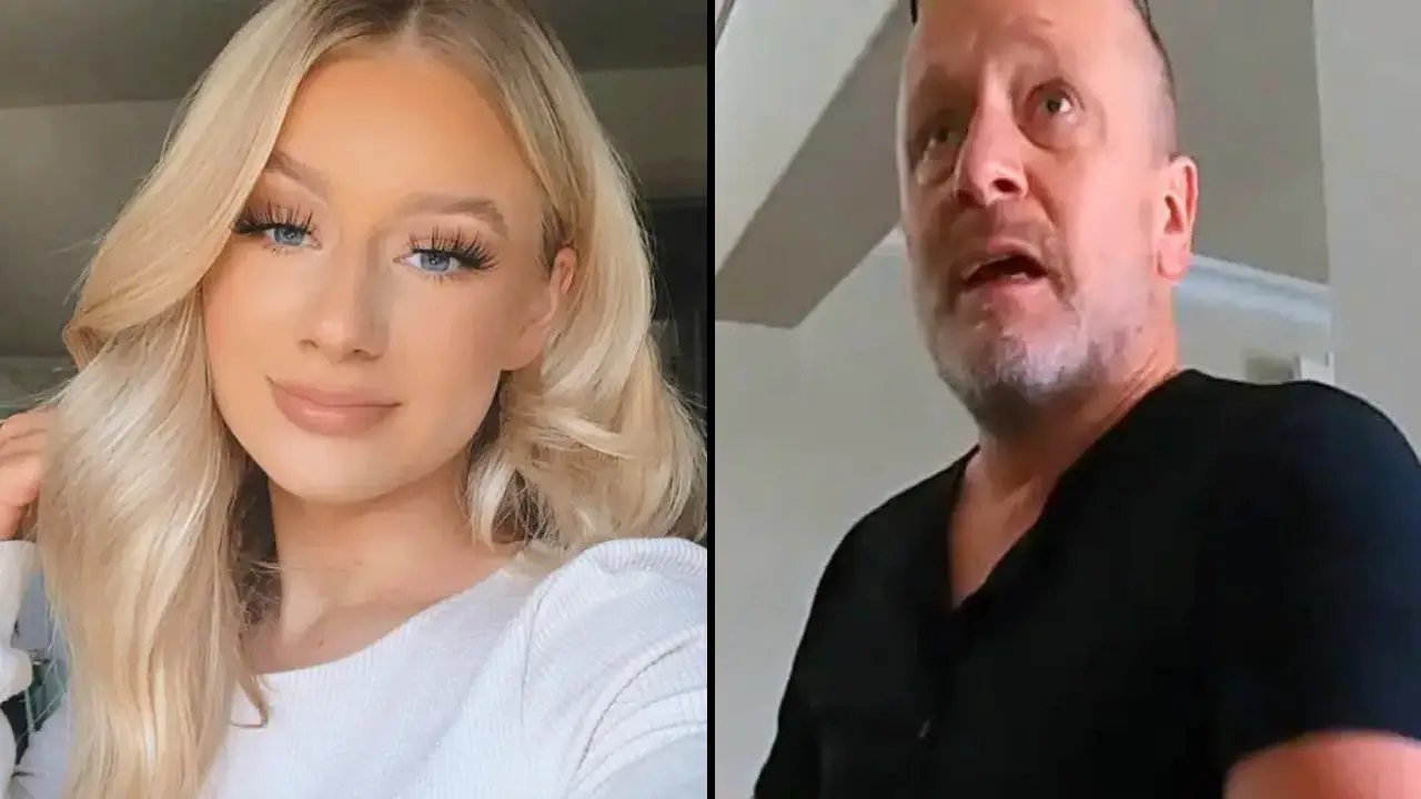 Chilling footage of the moment a dad shot his daughter following a row over Donald Trump has been released.