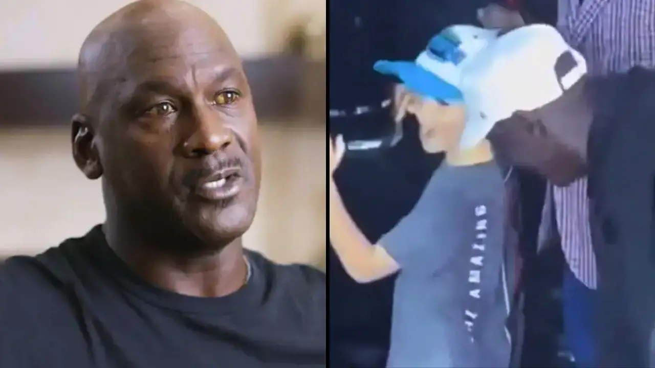 The father of a young boy who users online have claimed was 'inappropriately' touched by Michael Jordan at the Daytona 500 has spoken out.