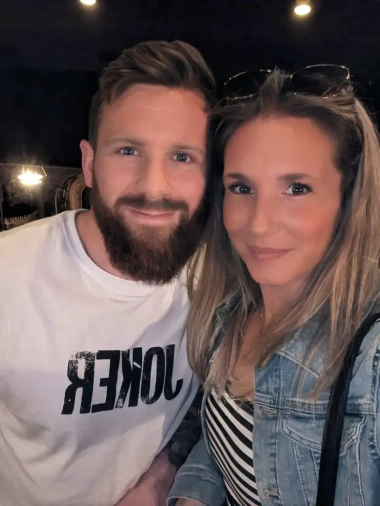 Tara Stovold with partner