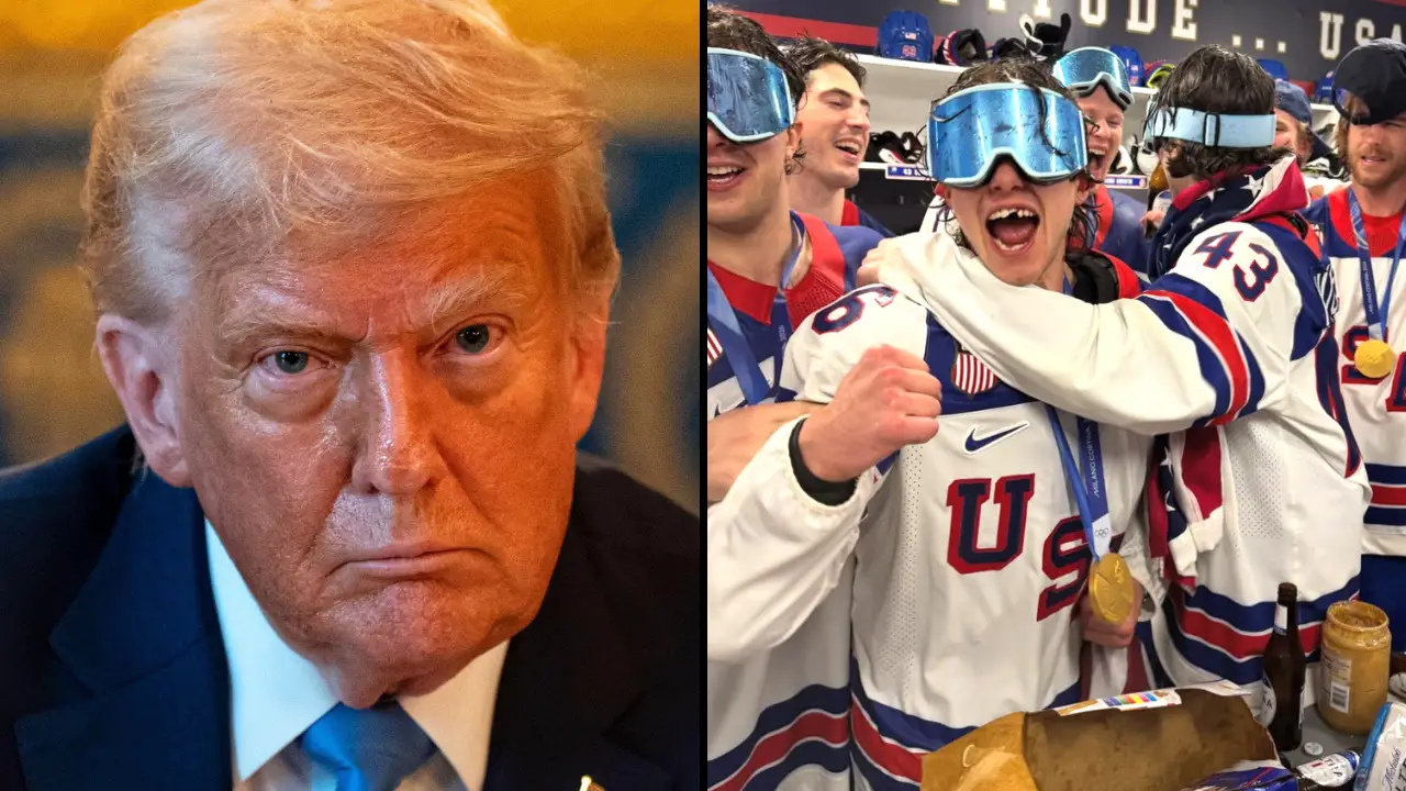 A Team USA hockey player has defended the team's response to a 's**ist' joke by Donald Trump.