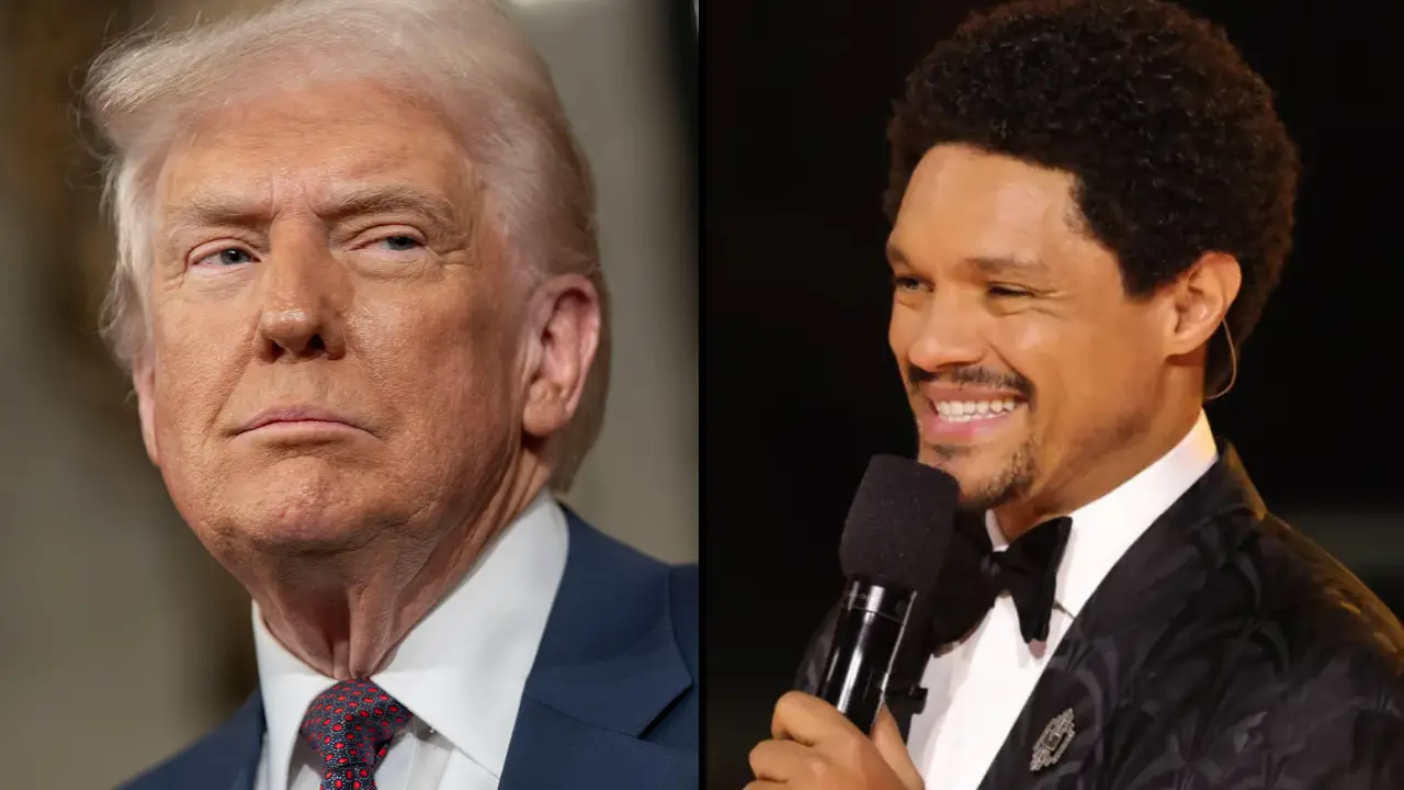 Donald Trump has threatened legal action against Trevor Noah following a controversial joke during Sunday night's Grammy Awards ceremony.