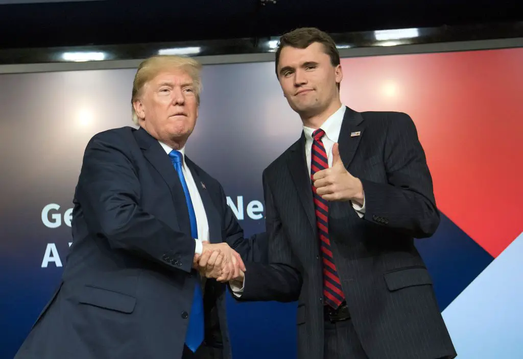 Donald Trump and Charlie Kirk