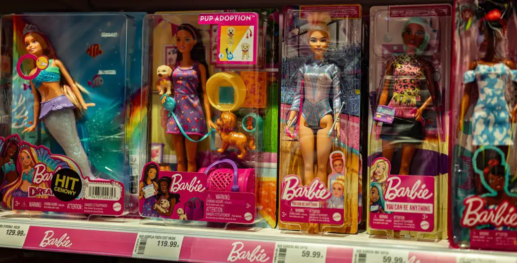 Barbie on shelf