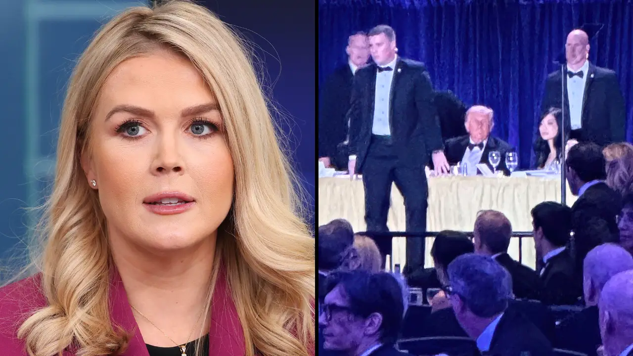 Conspiracy theories about the Trump shooting attempt being staged are rife following a 'slip-up' in a Karoline Leavitt interview.