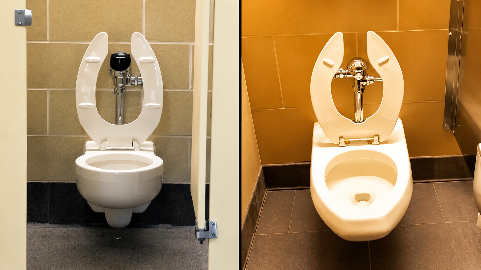 Public bathrooms are filled with strange little mysteries most people never question, like why public toilet seats have gaps in them.