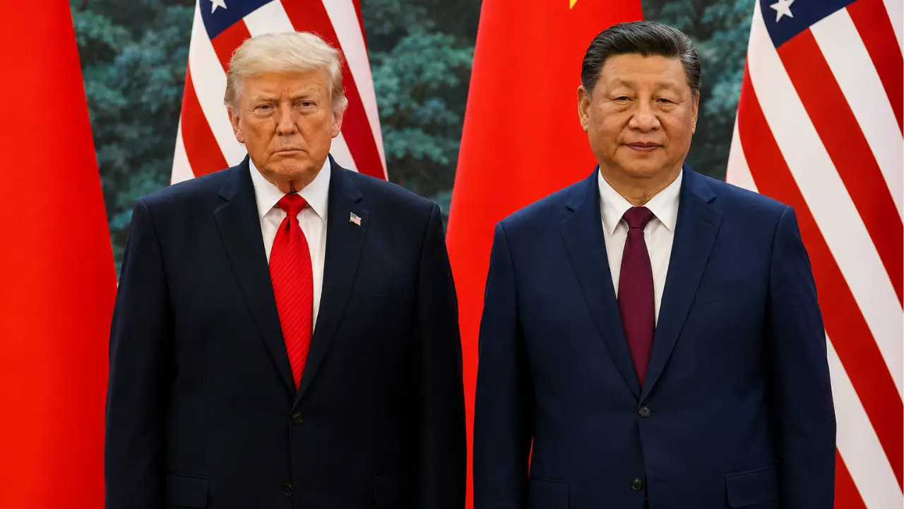 Trump’s highly anticipated meeting with Chinese President Xi Jinping descended into chaos as a row broke out.