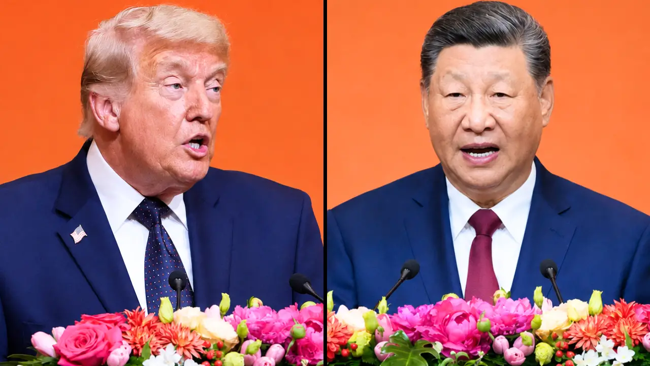 Donald Trump’s meeting with Chinese President Xi Jinping descended into scenes of confrontation with a 6-word comment caught on camera.