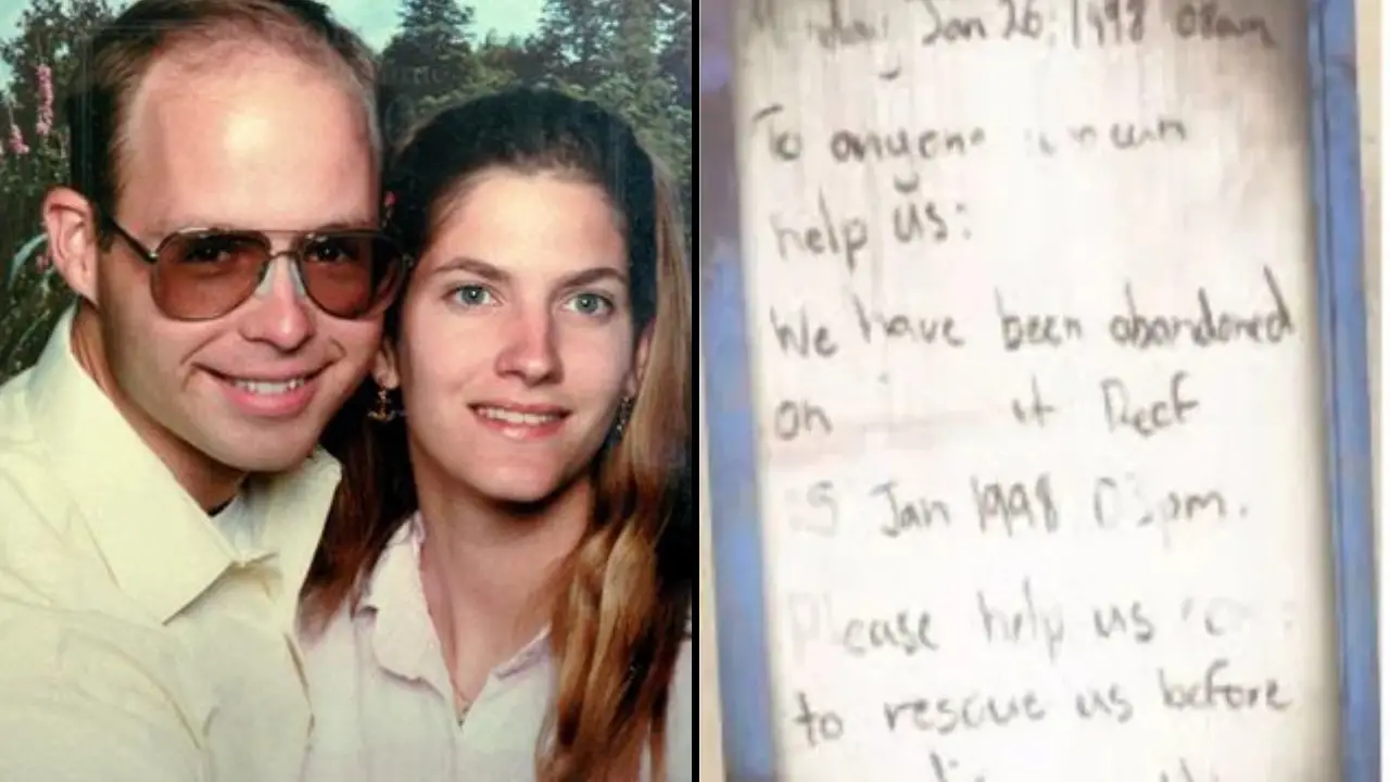 A couple who were accidentally left behind in shark-infested waters by a dive boat vanished without a trace.