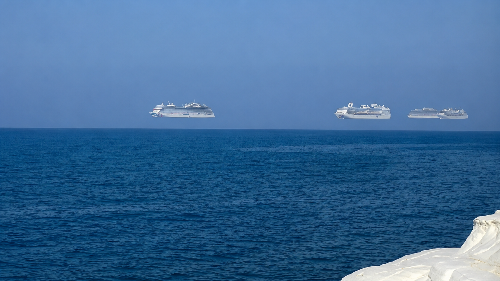 Fata Morgana floating ship